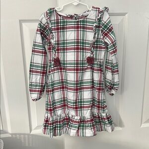 Ruffle Butts Plaid Dress - Red, Green, White